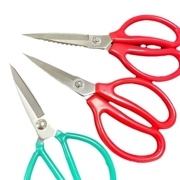 Foarfece de bucătărie cu acoperire din cauciuc, oțel inoxidabil, rezistente, multifuncționale, tăierea oaselor pentru pui și pește