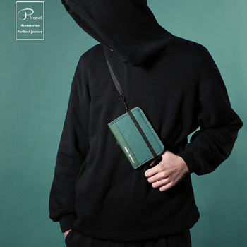 Potravel.design Θήκη διαβατηρίου και εγγράφων από νάιλον, επένδυση πολυεστέρα, Unisex, στυλ χαλαρής μετακίνησης