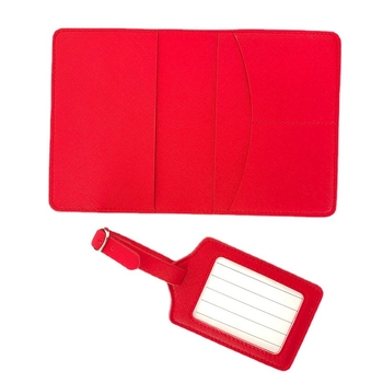 Θήκη Διαβατηρίου και Σετ Ετικετών Αποσκευών, PU Υλικό, Πορτοφόλι με 1 Πυχή, Πολλαπλές Θύρες Για Κάρτες, Μάρκα Yinhui