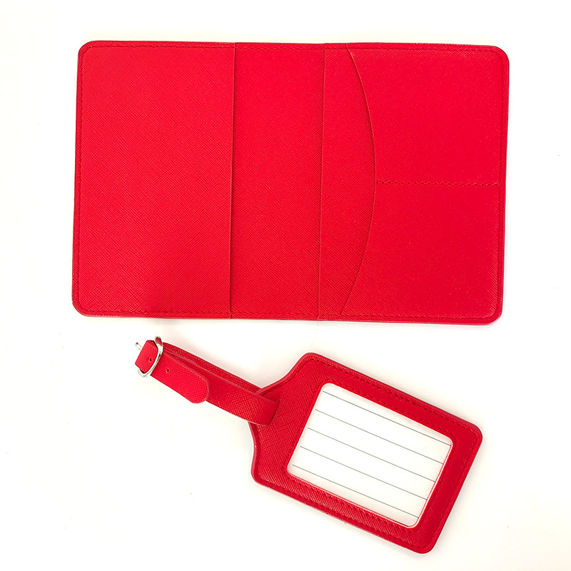 Θήκη Διαβατηρίου και Σετ Ετικετών Αποσκευών, PU Υλικό, Πορτοφόλι με 1 Πυχή, Πολλαπλές Θύρες Για Κάρτες, Μάρκα Yinhui
