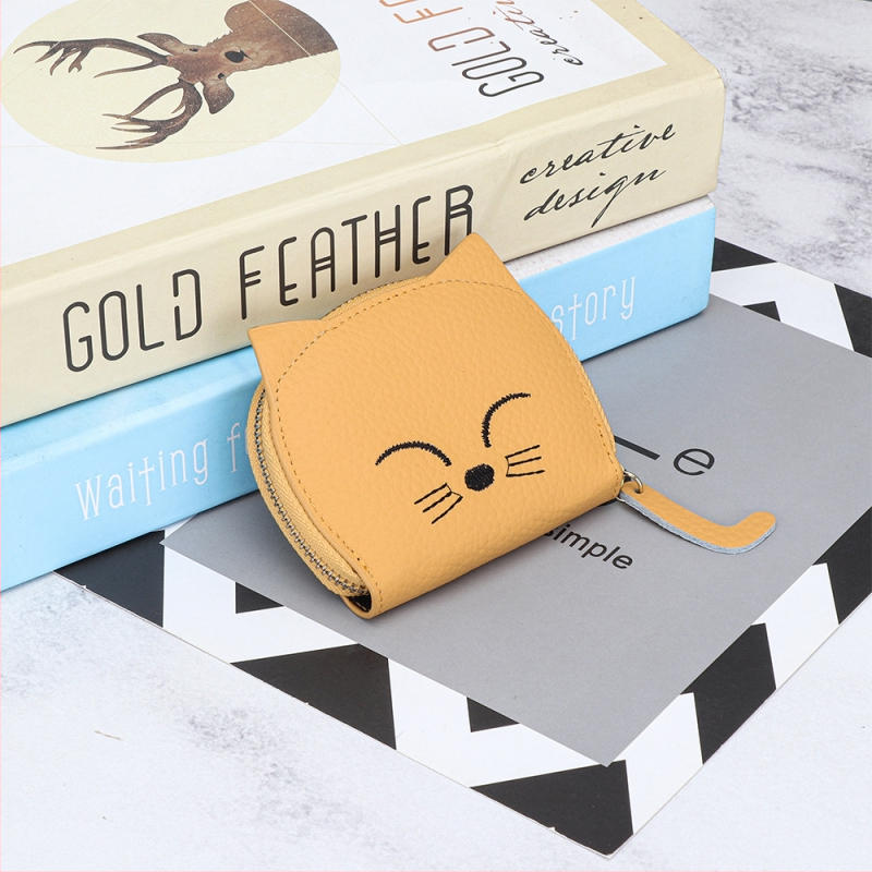 Unisex peňaženka na karty z pravej kože s 10 priehradkami na karty a 2 priehradkami na mince, vrchná vrstva hovädzej kože, jednofarebný vzor, pre uloženie kariet a dokladov