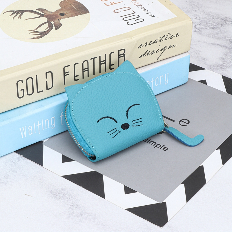 Unisex peňaženka na karty z pravej kože s 10 priehradkami na karty a 2 priehradkami na mince, vrchná vrstva hovädzej kože, jednofarebný vzor, pre uloženie kariet a dokladov