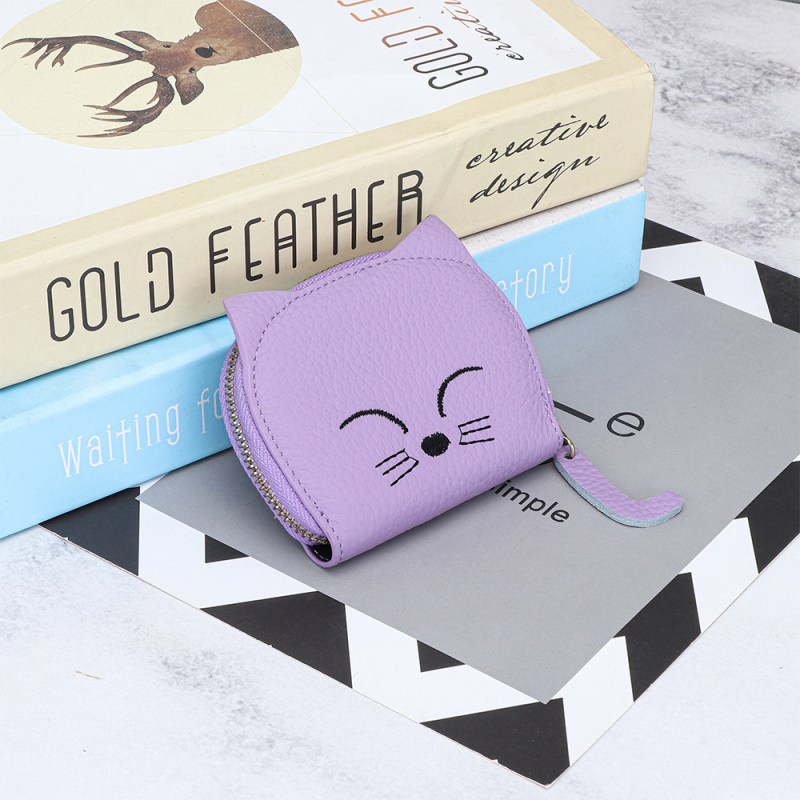 Unisex peňaženka na karty z pravej kože s 10 priehradkami na karty a 2 priehradkami na mince, vrchná vrstva hovädzej kože, jednofarebný vzor, pre uloženie kariet a dokladov