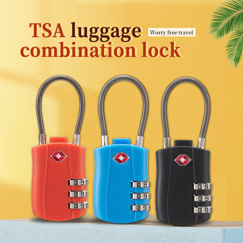 Simply TSA μηχανική κλειδαριά αποσκευών, μοντέλο 527, πλαστικό σώμα, κατάλληλη για ταξίδια στο εξωτερικό