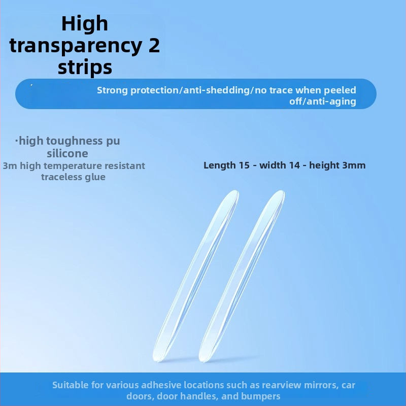 PU auto durvju aizsarglīnija pret sadursmēm, bieza skrāpējumu aizsardzība, ūdensdroša un UV aizsardzība, Modelis 582