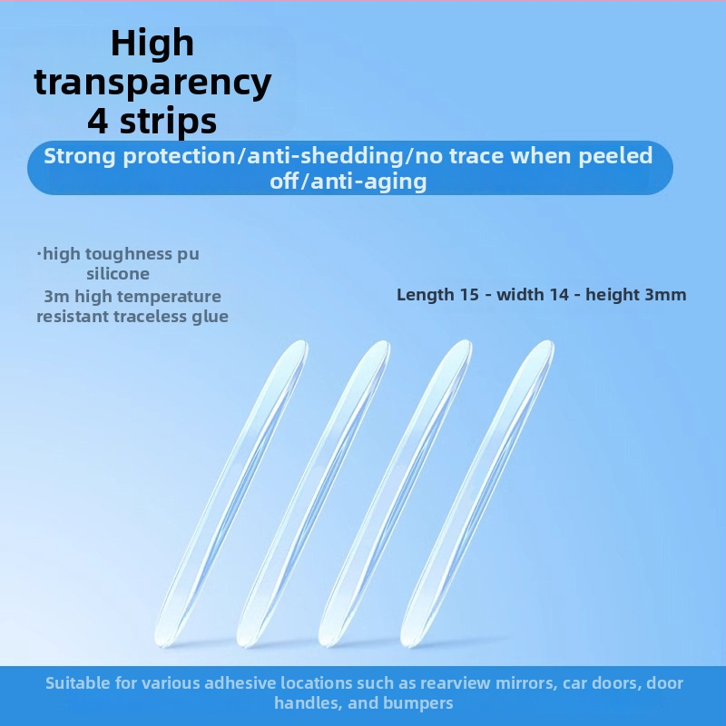 PU auto durvju aizsarglīnija pret sadursmēm, bieza skrāpējumu aizsardzība, ūdensdroša un UV aizsardzība, Modelis 582