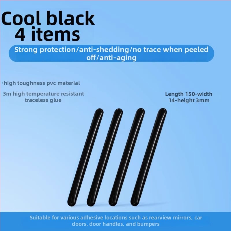 PU auto durvju aizsarglīnija pret sadursmēm, bieza skrāpējumu aizsardzība, ūdensdroša un UV aizsardzība, Modelis 582