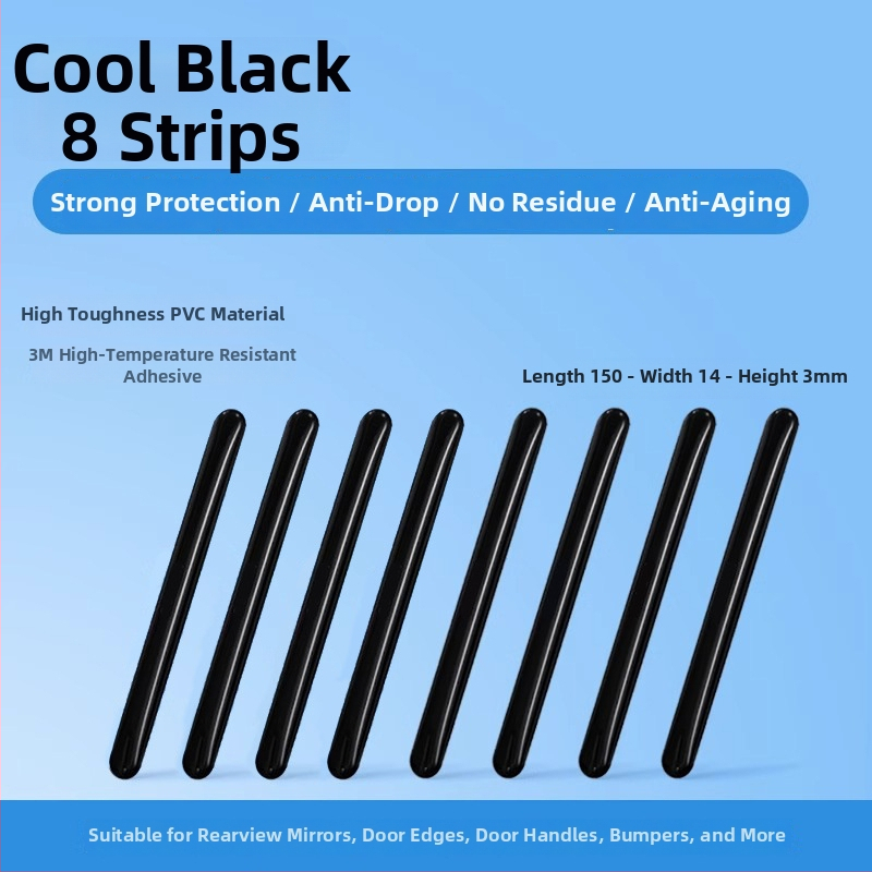 PU auto durvju aizsarglīnija pret sadursmēm, bieza skrāpējumu aizsardzība, ūdensdroša un UV aizsardzība, Modelis 582