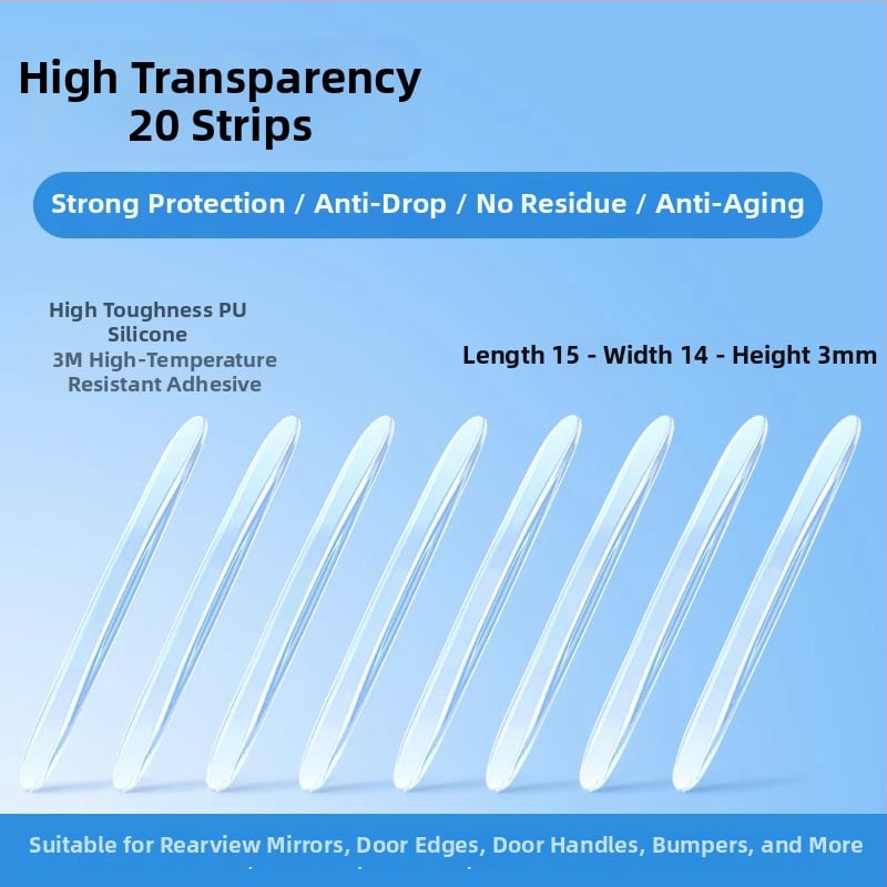 PU auto durvju aizsarglīnija pret sadursmēm, bieza skrāpējumu aizsardzība, ūdensdroša un UV aizsardzība, Modelis 582