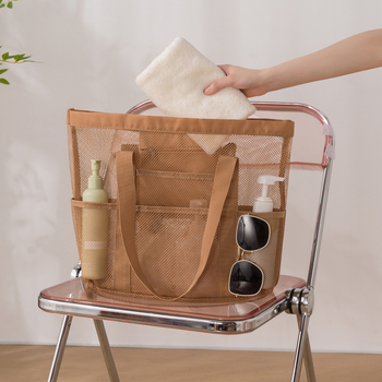 Geantă de depozitare pentru călătorii din plasă – Organizator multifuncțional (formă cub, material plasă, pentru călătorii)