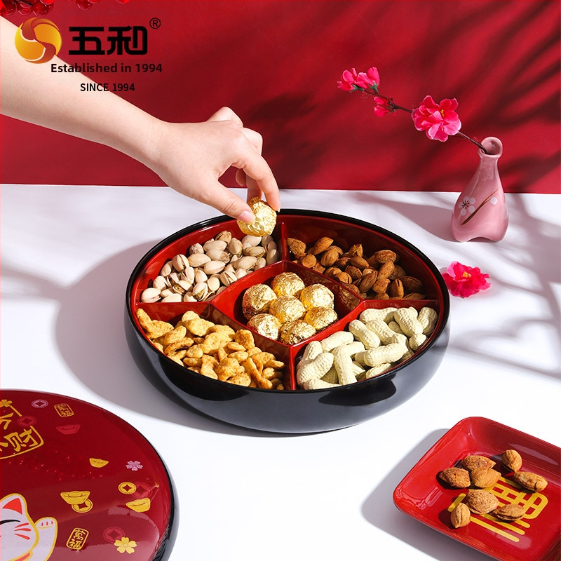 Farfurie de fructe Five and — Stil chinez nou (tendință națională) — lansare vara 2021 — produs de calitate.