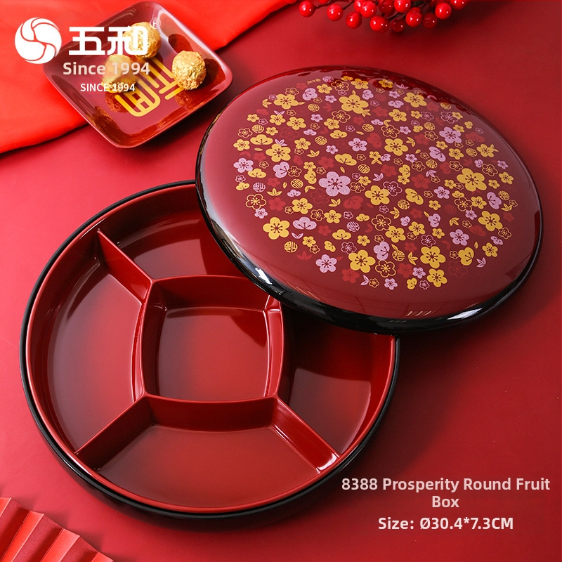 Farfurie de fructe Five and — Stil chinez nou (tendință națională) — lansare vara 2021 — produs de calitate.