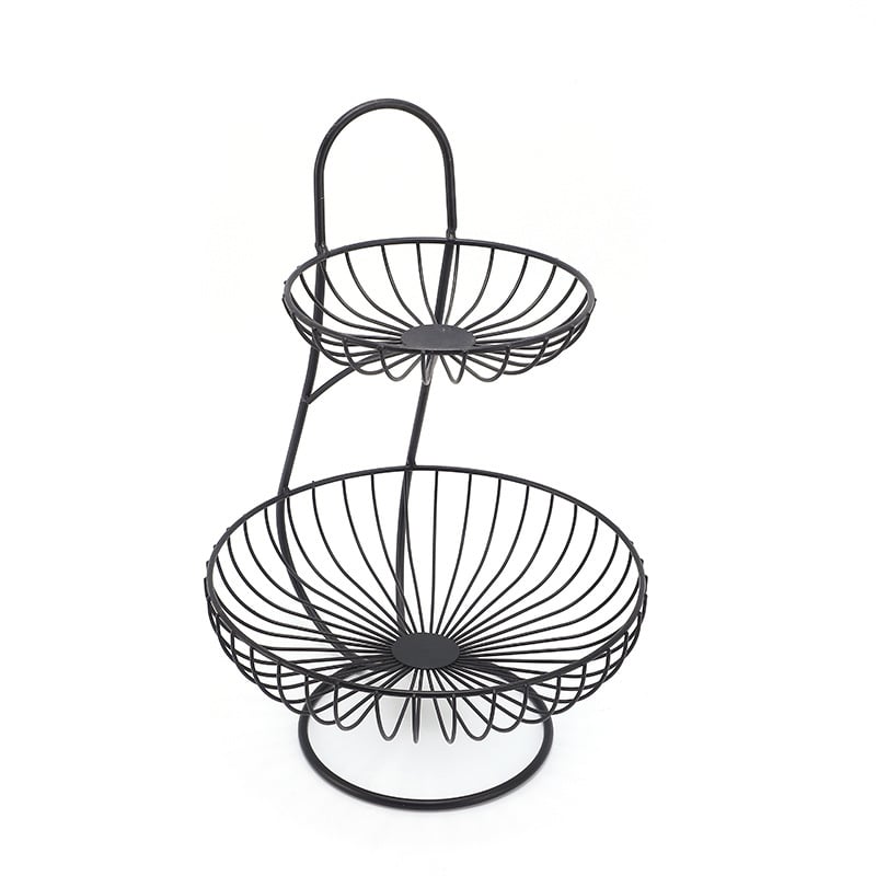 Tryjų lygių geležinis vaisių krepšelis, šiuolaikiškas minimalistinis stilius, pritaikymas, kartono įpakavimas