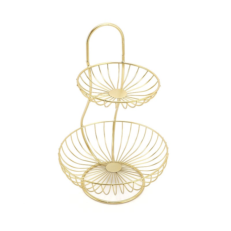 Tryjų lygių geležinis vaisių krepšelis, šiuolaikiškas minimalistinis stilius, pritaikymas, kartono įpakavimas