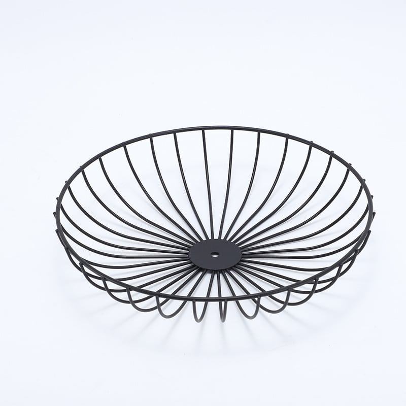 Tryjų lygių geležinis vaisių krepšelis, šiuolaikiškas minimalistinis stilius, pritaikymas, kartono įpakavimas