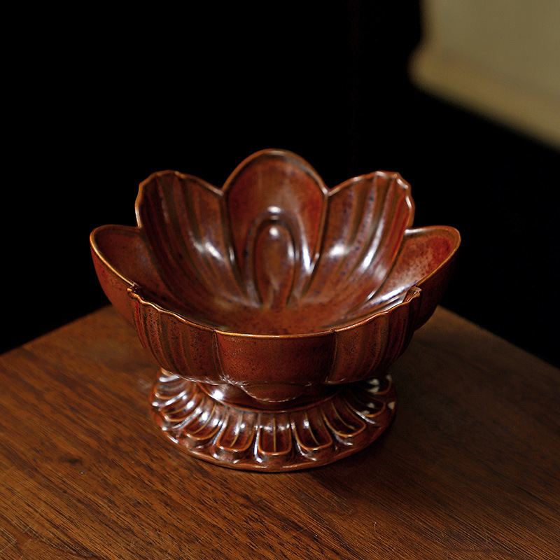 Farfurie de fructe din porțelan, Xin shengqi, stil chinezesc nou, Lotus High Plate