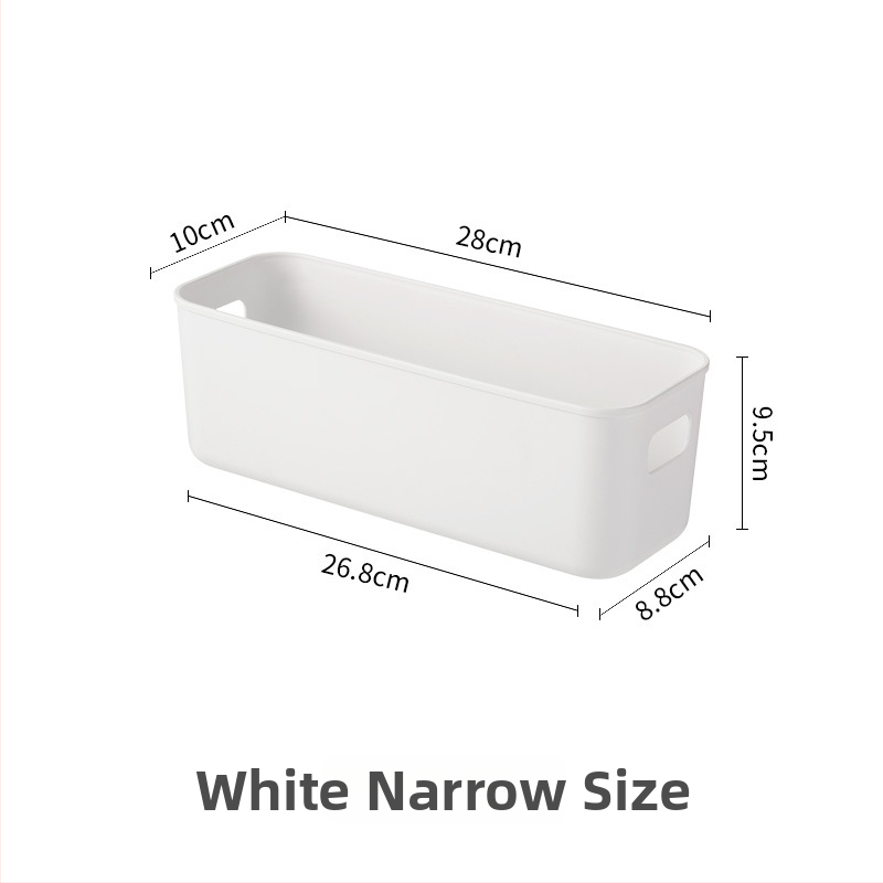 Plastový úložný kôš — moderný minimalistický dizajn pre kúpeľňu a kuchyňu, model 6606