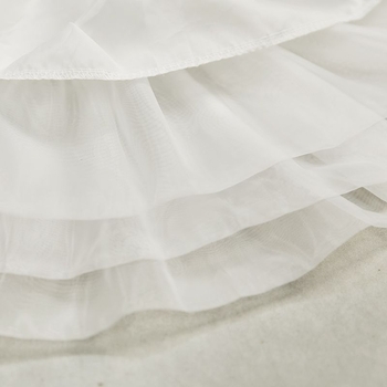 Φούστα Lolita με τούλι και μπούστο, 6 στρώσεις απαλού τούλι, χωρίς κόκαλα bustle, Α-γραμμή, ημι‑μακρύ φούστα με φούσκωμα