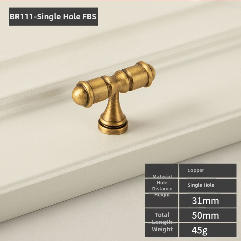 Beiming 111 meď elektroplatovaná rukoväť na šatník a skrinku