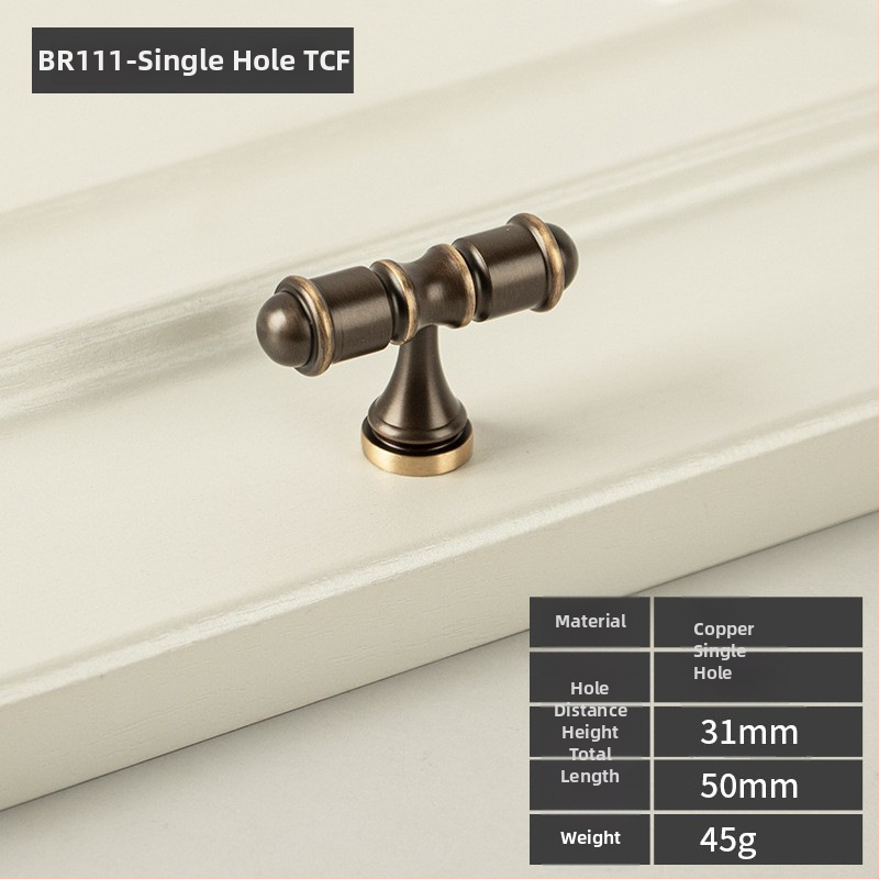 Beiming 111 meď elektroplatovaná rukoväť na šatník a skrinku