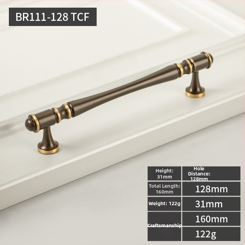 Beiming 111 meď elektroplatovaná rukoväť na šatník a skrinku
