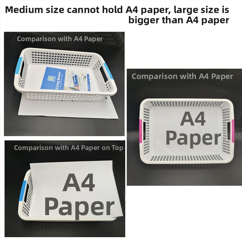 Obdĺžnikový plastový úložný kôš, model 3544, balenie 48 ks