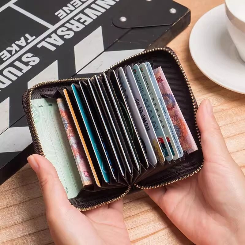 Držač kartica za vozačku dozvolu i bankovne kartice — korejskog stila, PU materijal, protiv demagnetizacije, protiv krađe, unisex