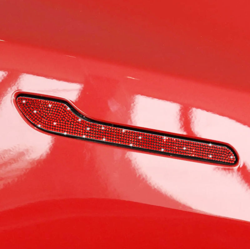 Rui jian pretkolīzijas lente Tesla Model 3 durvju rokturam ar dimanta dekoratīvo uzlīmi (Model Y001338)