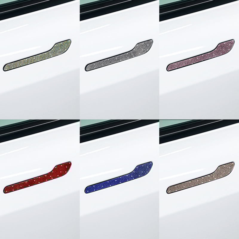 Rui jian pretkolīzijas lente Tesla Model 3 durvju rokturam ar dimanta dekoratīvo uzlīmi (Model Y001338)
