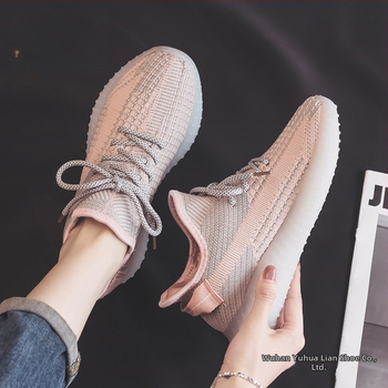Női légáteresztő hálós balerina cipő ütéscsillapító TPR talppal, fűzővel záródó, 0–1 cm magasságú sarok, őszi mindennapi cipő