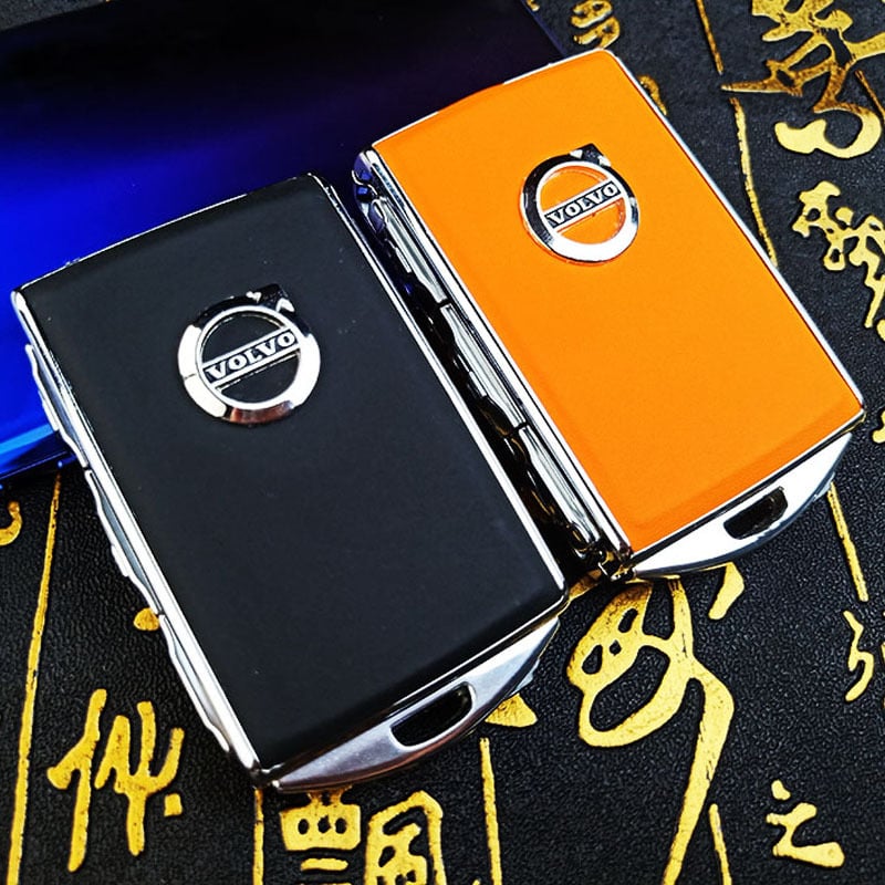 Volvo kulcstartó tok XC40 XC60 XC90 S60 S90 modellekhez, cinkötvözet, egyszerű stílus