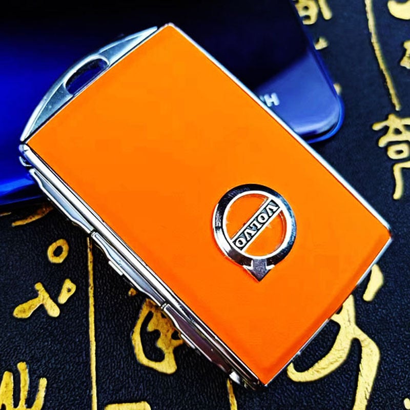 Volvo kulcstartó tok XC40 XC60 XC90 S60 S90 modellekhez, cinkötvözet, egyszerű stílus