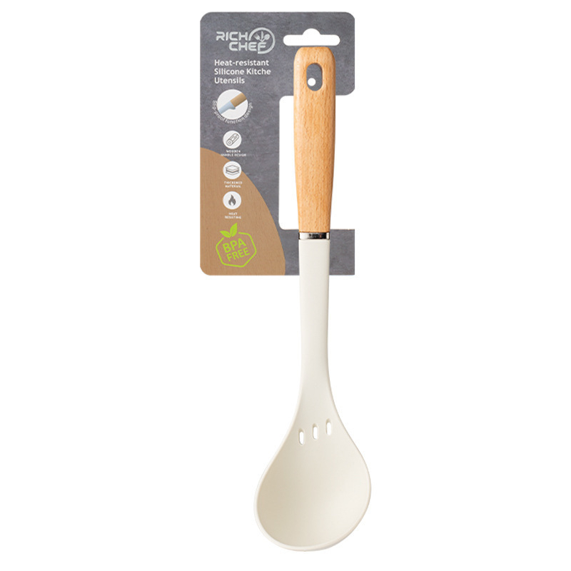 RICH CHEF Silikonska spatula za kuhanje – protuklizna, otporna na visoke temperature, hrana-klasa, s PP drškom