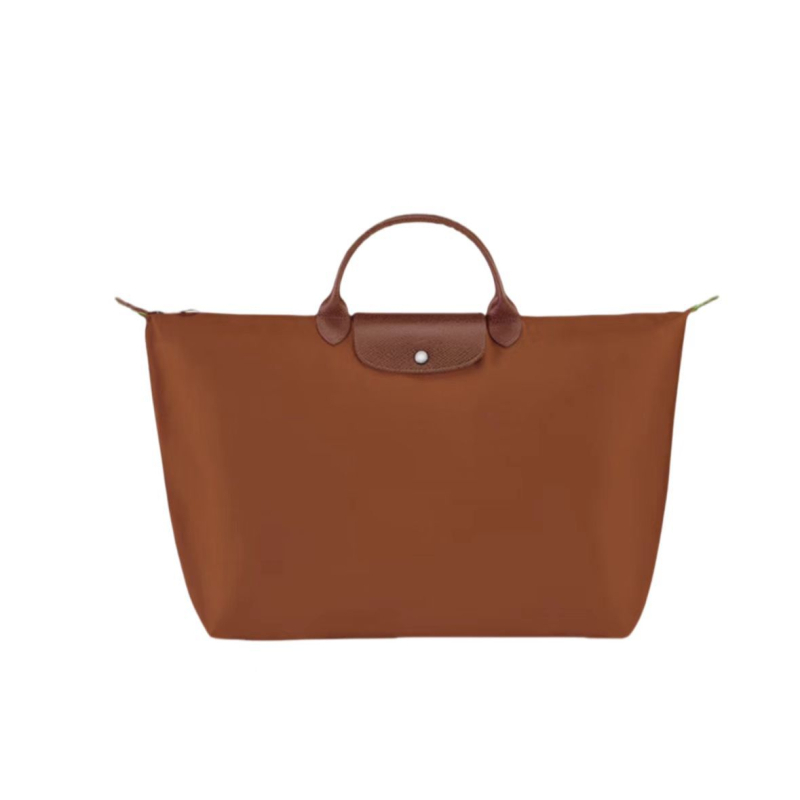 Geantă de călătorie din piele naturală, căptușită cu nailon, culoare solidă, unisex, foarte ușoară