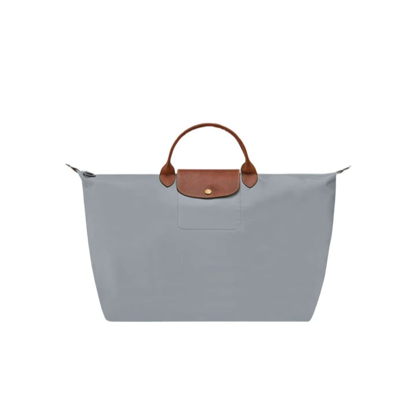 Geantă de călătorie din piele naturală, căptușită cu nailon, culoare solidă, unisex, foarte ușoară