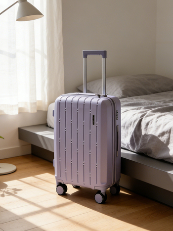 Set bagaje PP cu carcasă rigidă, capacitate 56–75 L, patru bucăți, roți universale, mâner telescopic, încuietoare încorporată