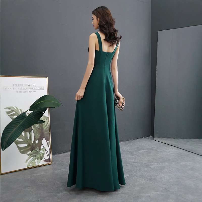 Rochie de seară pentru femei, lungă, siluetă prințesă, talie la nivel mediu, mâneci trei sferturi, material poliester