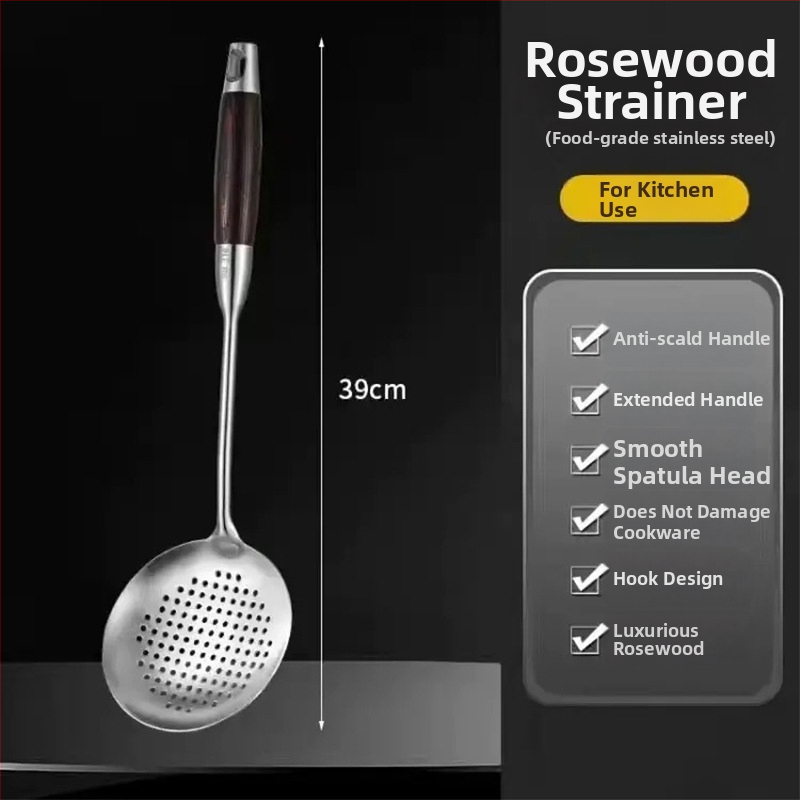 Set lyžíc a špachtľe z nerezovej ocele s drevenými rukoväťami – teplotne odolný, protišmykový, odolný, viacúčelový, s možnosťou personalizácie