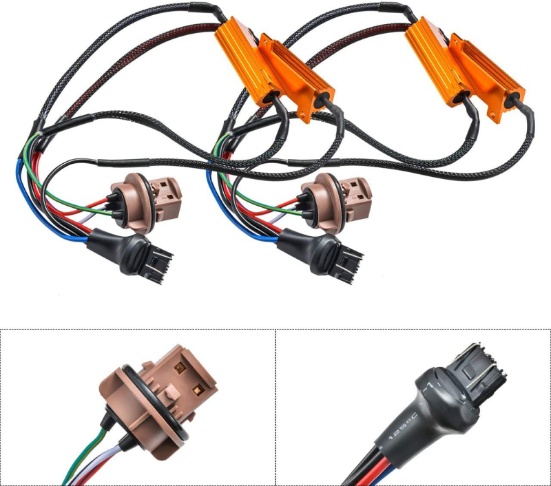 LED dekoder otpornika za svjetla kočnice 3157A/1157/7443 (Model: T20-1157/7443/3157) – 12V, 50W LED, 6000K