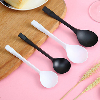 Linguri de plastic de unică folosință, ambalate individual, design îngroșat, material PP, pentru takeout și deserturi