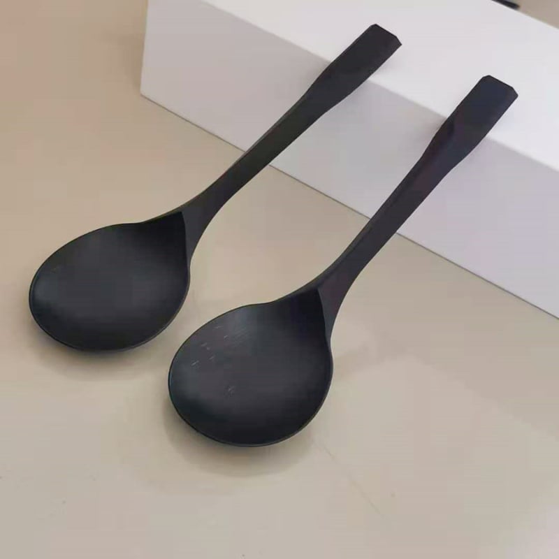 Linguri de plastic de unică folosință, ambalate individual, design îngroșat, material PP, pentru takeout și deserturi