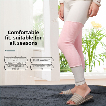 Наколенки за спорт за всички сезони, двойнослойни и еластични, подходящи за бременни и след раждане, зимна топлина, ширина 8 cm