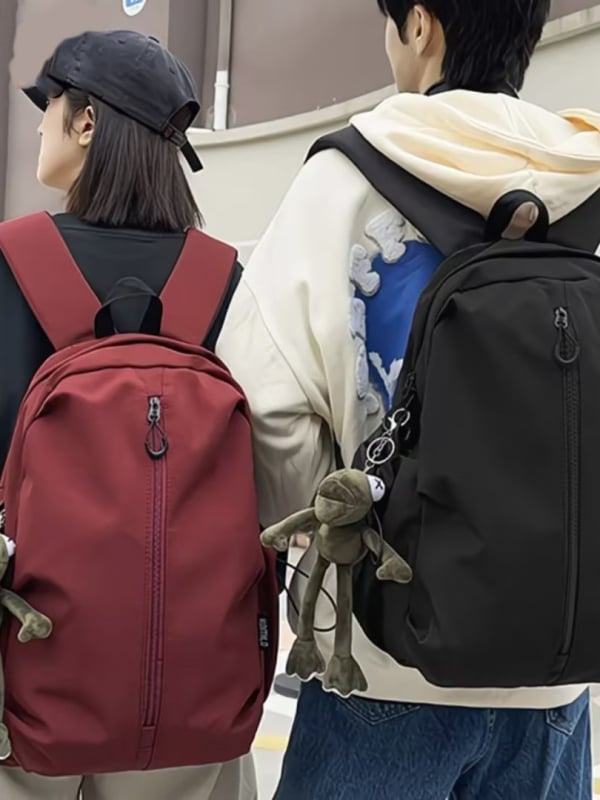 Unisex ruksak od najlona s naramenicama s zračnim jastukom, vodootporan, kompatibilan s 16-inčnim laptopom, gradski minimalistički dizajn za učenike