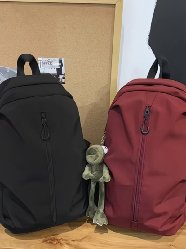 Unisex ruksak od najlona s naramenicama s zračnim jastukom, vodootporan, kompatibilan s 16-inčnim laptopom, gradski minimalistički dizajn za učenike