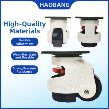 Βιομηχανικός βαρέως τύπου περιστρεφόμενος κάστερ GD40F με ρυθμιζόμενη βάση πλάκας