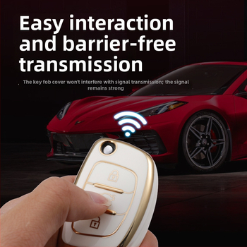 TPU θήκη κλειδιών για τη σειρά Modern αυτοκινήτων – κομψή θήκη με ηλεκτροπλατιωμένη άκρη