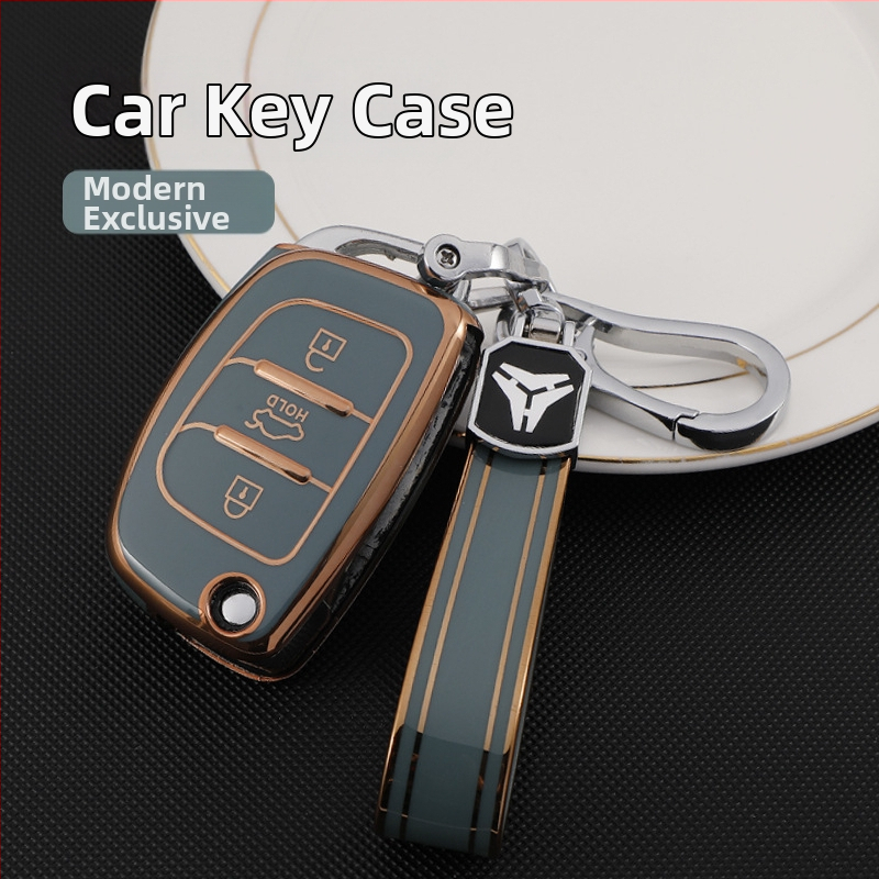 TPU θήκη κλειδιών για τη σειρά Modern αυτοκινήτων – κομψή θήκη με ηλεκτροπλατιωμένη άκρη