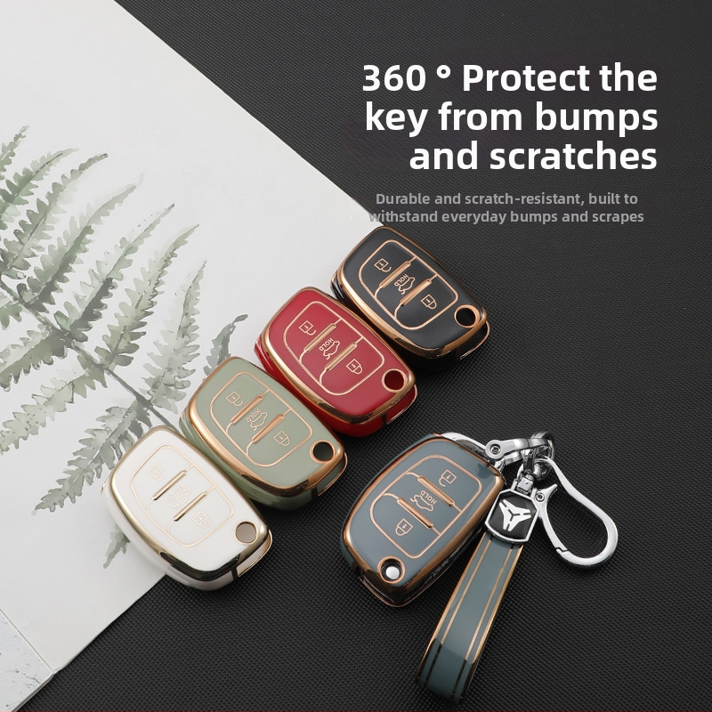 TPU θήκη κλειδιών για τη σειρά Modern αυτοκινήτων – κομψή θήκη με ηλεκτροπλατιωμένη άκρη