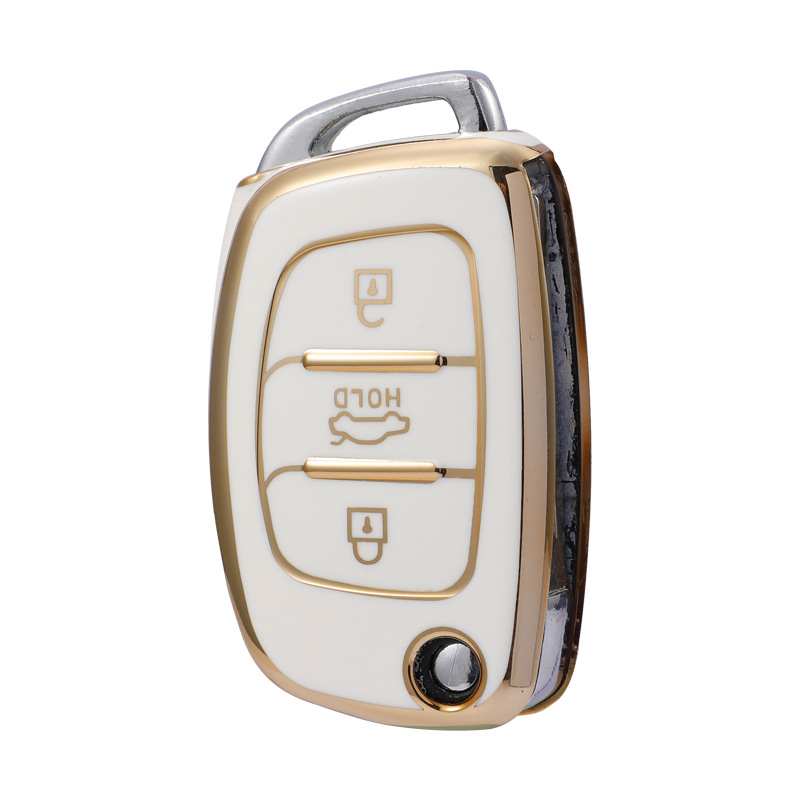 TPU θήκη κλειδιών για τη σειρά Modern αυτοκινήτων – κομψή θήκη με ηλεκτροπλατιωμένη άκρη