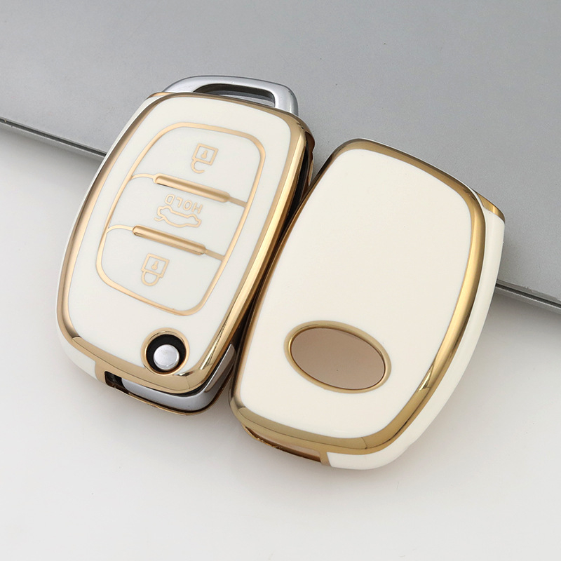 TPU θήκη κλειδιών για τη σειρά Modern αυτοκινήτων – κομψή θήκη με ηλεκτροπλατιωμένη άκρη
